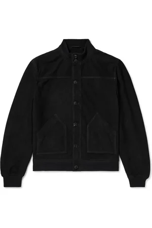Mr P. Perforated Suede Harrington Jacket