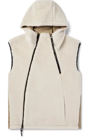 Loro Piana Reversible Shell-Trimmed CashFur Hooded Gilet