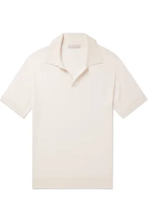 Saman Amel Capell Slim-Fit Cashmere and Silk-Blend Polo Shirt