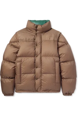 Moncler Reversible Convertible Canvas-Trimmed Quilted Shell Down Jacket