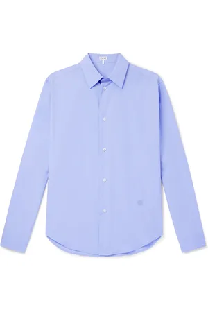 Loewe Logo-Embroidered Cotton Shirt
