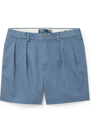 Ralph Lauren Cormac Straight-Leg Pleated Cotton-Twill Shorts