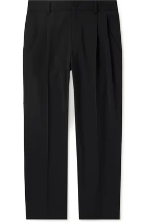 Dolce & Gabbana Tapered Pleated Virgin Wool-Blend Gabardine Trousers