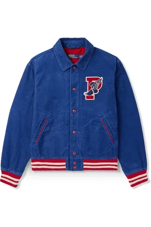 Ralph Lauren Logo-Appliquéd Cotton-Corduroy Varsity Jacket
