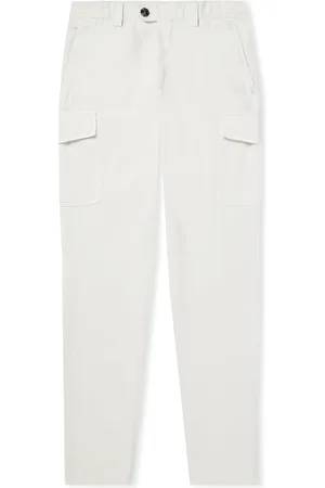 Brunello Cucinelli Straight-Leg Cotton-Gabardine Cargo Trousers