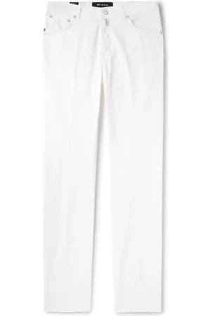 Kiton Straight-Leg Cotton-Blend Trousers