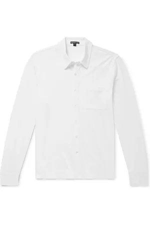 James Perse Clean Finish Slim-Fit Cotton-Jersey Shirt