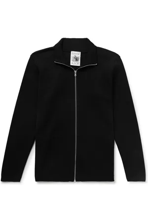 S.N.S. HERNING Naval Virgin Wool Zip-Up Cardigan
