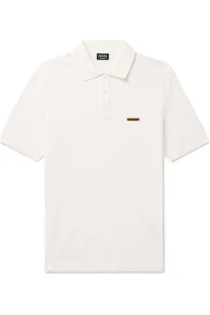 Ermenegildo Zegna Slim-Fit Cotton-Piqué Polo Shirt