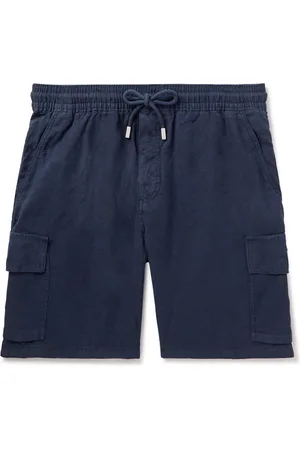 Vilebrequin Straight-Leg Linen Drawstring Cargo Shorts