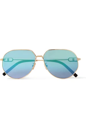 Dior CD Link A1U Round-Frame -Tone Sunglasses