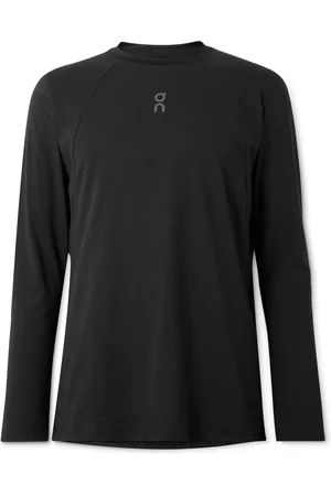 On Running Trek Logo-Print Mesh and Cott-Blend Jersey T-Shirt