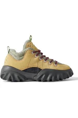 Oakley Edge Mesh and Rubber-Trimmed Distressed Suede Boots
