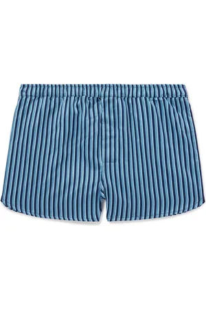 DEREK ROSE Wellington Striped Cotton Boxer Shorts