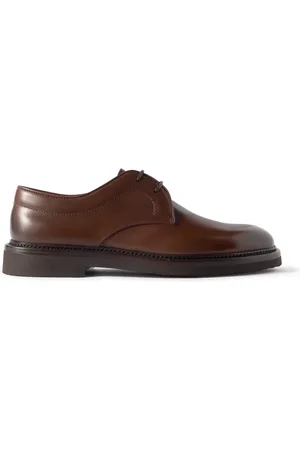 Dunhill Apsley Glossed-Leather Derby Shoes