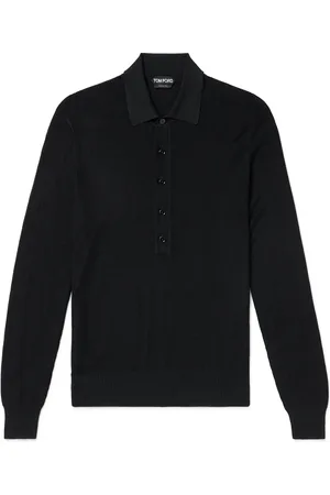 Tom Ford Ribbed Silk-Blend Polo Shirt