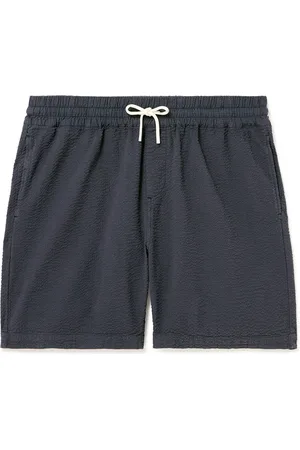Portuguese Flannel Atlantico Straight-Leg Cotton-Seersucker Drawstring Shorts