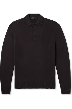 Saman Amel Elo Slim-Fit Cashmere and Silk-Blend Polo Shirt