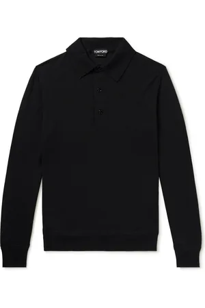 Tom Ford Slim-Fit Cashmere and Silk-Blend Polo Shirt