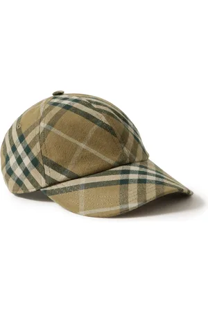 Burberry Checked Cotton-Twill Baseball Cap