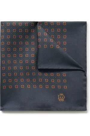 Dunhill Floral-Print Mulberry Silk-Twill Pocket Square