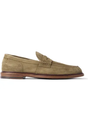 Officine creative Sax 001 Suede Penny Loafers