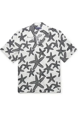 Vilebrequin Charli Camp-Collar Printed Linen Shirt