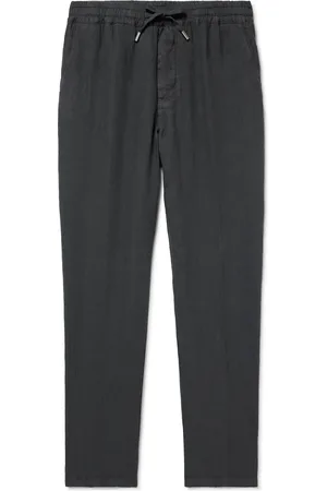 ALTEA Mattia Straight-Leg Linen Trousers