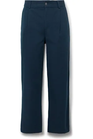 Corridor Straight-Leg Pleated Cotton-Twill Trousers