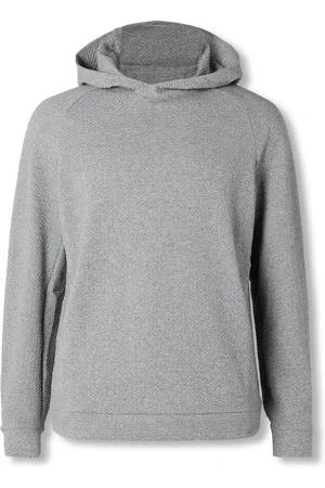 Lululemon At Ease Double-Knit Textured Cotton-Blend Hoodie