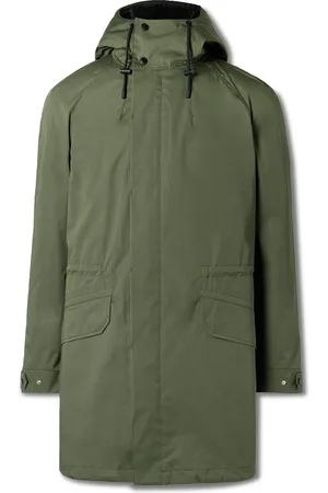 YVES SALOMON Cotton-Blend Twill Parka with Detachable Shearling Liner