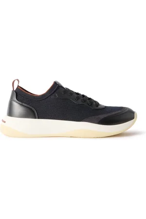 Loro Piana 410 LP Walk Leather-Trimmed Wish® Wool Sneakers