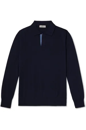CANALI Slim-Fit Wool Polo Shirt