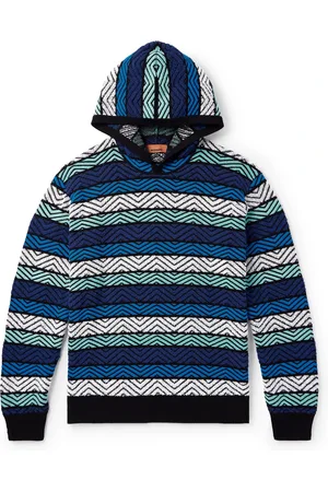 Missoni Striped Cotton-Blend Terry Jacquard Hoodie