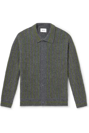 NN.07 Darren 6683 Striped Wool-Blend Cardigan