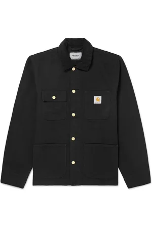 Carhartt Michigan Corduroy-Trimmed Organic Cotton-Canvas Chore Jacket