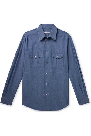 Loro Piana Thomas Cotton-Chambray Shirt