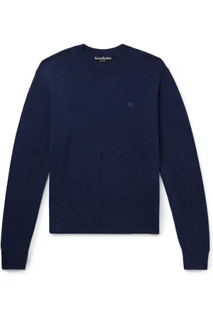 Acne Studios Kalas Logo-Appliquéd Wool and Yak-Blend Sweater
