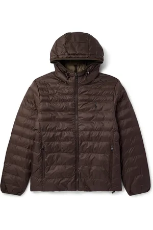 Ralph Lauren Logo-Embroidered Quilted Nylon Hooded Jacket