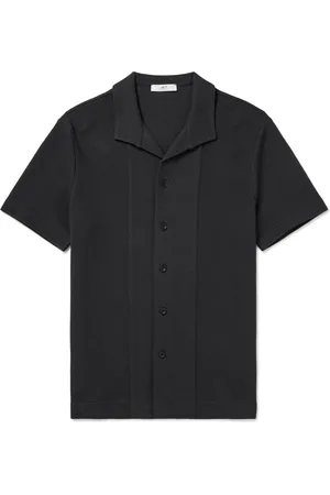 Mr P. Waffle-Knit Cotton Shirt
