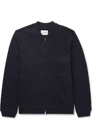 NN.07 6398 Boiled Merino Wool Bomber Jacket