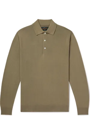 Beams Knitted Polo Shirt