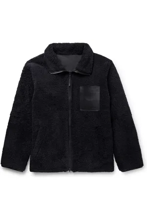 YVES SALOMON Reversible Leather-Trimmed Shearling and Shell Jacket