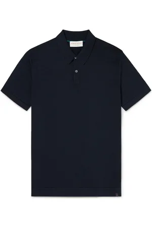 DEREK ROSE Jacob Sea Island Cotton Polo Shirt