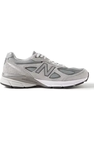 New Balance 990v4 Suede and Mesh Sneakers