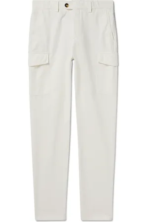 Brunello Cucinelli Straight-Leg Cotton-Twill Cargo Trousers