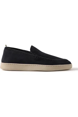 Officine creative Herbie 011 Whipstitched Suede Loafers