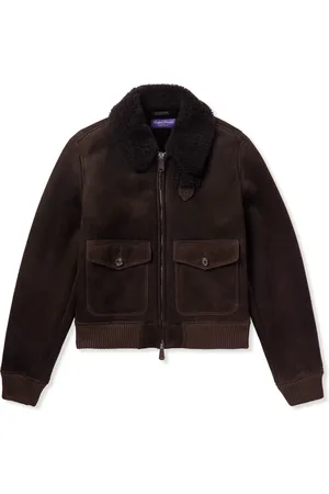 Ralph Lauren Welles Shearling Bomber Jacket