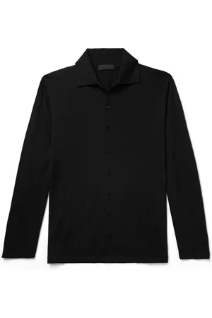 Saman Amel Carlo Cashmere and Silk-Blend Shirt