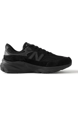 New Balance 990 V6 Leather-Trimmed Suede and Mesh Sneakers